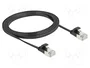 DeLOCK Cable de parche plano Cat.6a U/FTP 1,5 m negro