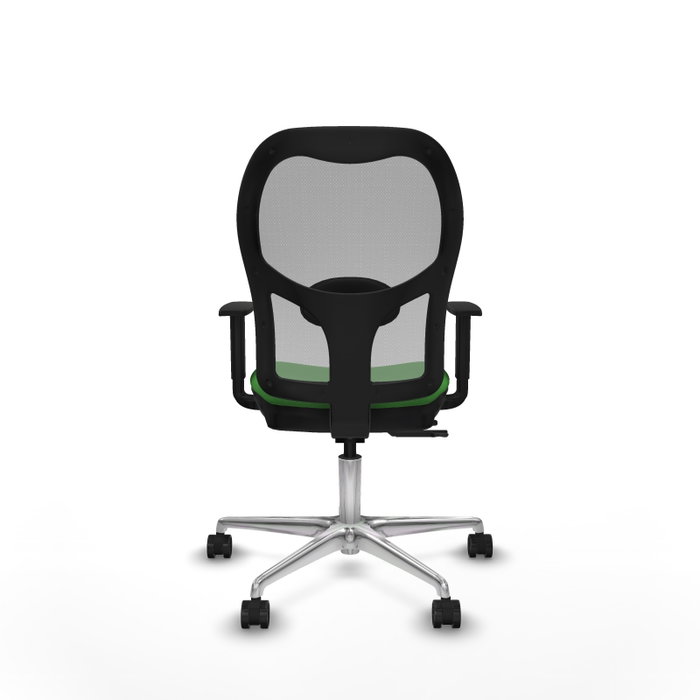 PIQUERAS Y CRESPO Silla de oficina Jorquera con mecanismo Sincro/Traslack, Verde y Gris