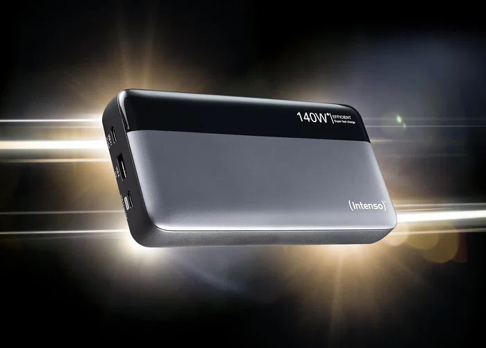 Intenso 7350060 Powerbank HE25000 25000 mAh Gris/Negro, PD 3.1 140W, Quick Charge 3.0, Indicación Digital, Carga Rápida Intenso 7350060 Powerbank HE25000 25000 mAh Gris/Negro, PD 3.1 140W, Quick Charge 3.0, Indicación Digital, Carga Rápida