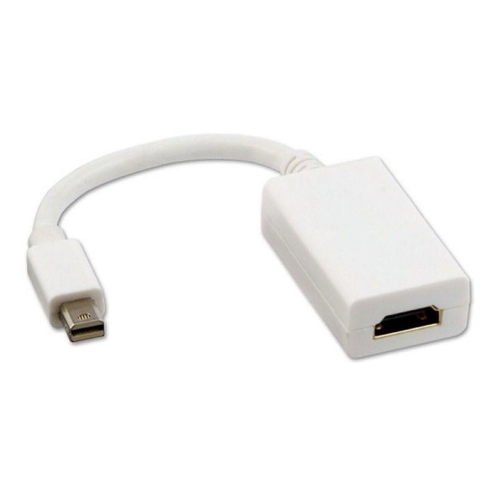 Nanocable Conversor Mini DP a HDMI Blanco 15 cm