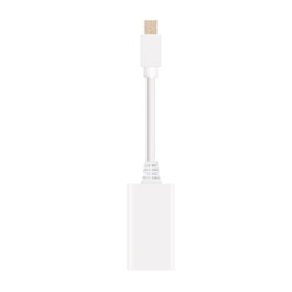 Nanocable Conversor Mini DP a HDMI Blanco 15 cm