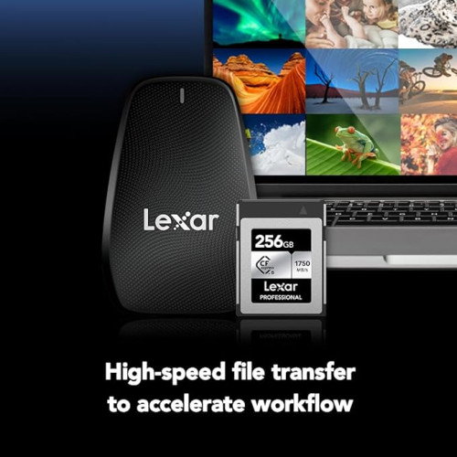 Lexar LCXEXSL256G-RNENG Tarjeta CFexpress Tipo B Profesional Silver, 256 GB, Lectura 1750MB/s, Escritura 1300MB/s Lexar LCXEXSL256G-RNENG Tarjeta CFexpress Tipo B Profesional Silver, 256 GB, Lectura 1750MB/s, Escritura 1300MB/s