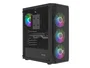 Fury Shobo SH4F RGB Caja Torre Media Negra con Ventana, 4 Ventiladores RGB, Sin Fuente de Alimentación