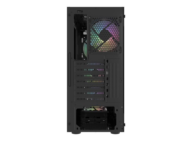 Fury Shobo SH4F RGB Caja Torre Media Negra con Ventana, 4 Ventiladores RGB, Sin Fuente de Alimentación
