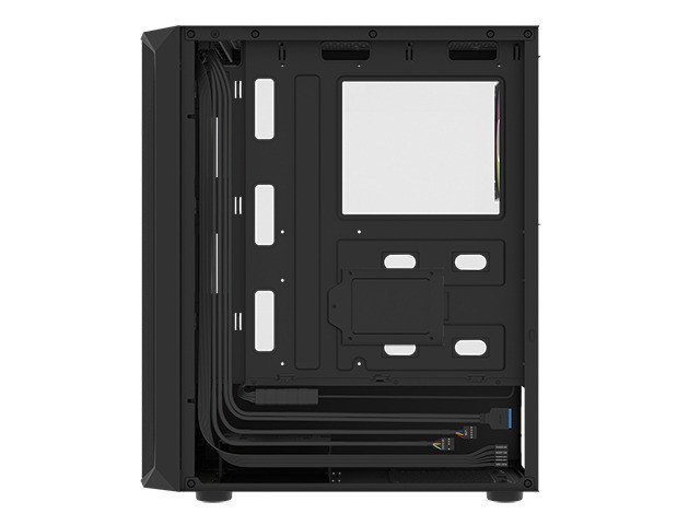 Fury Shobo SH4F RGB Caja Torre Media Negra con Ventana, 4 Ventiladores RGB, Sin Fuente de Alimentación