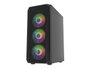 Fury Shobo SH4F RGB Caja Torre Media Negra con Ventana, 4 Ventiladores RGB, Sin Fuente de Alimentación