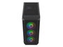 Fury Shobo SH4F RGB Caja Torre Media Negra con Ventana, 4 Ventiladores RGB, Sin Fuente de Alimentación