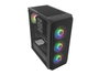 Fury Shobo SH4F RGB Caja Torre Media Negra con Ventana, 4 Ventiladores RGB, Sin Fuente de Alimentación