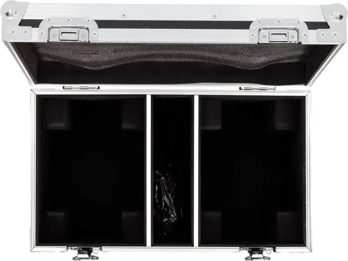 ALGAMLIGHT Flight-Case para 2 Cabezas Móviles MW19X15ZX con Compartimento para Accesorios y Ruedas