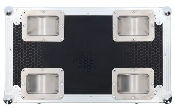 ALGAMLIGHT Flight-Case para 2 Cabezas Móviles MW19X15ZX con Compartimento para Accesorios y Ruedas