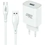 Myway Cargador de Pared MYWEPAK0002 1xUSB 12W con Cable USB Tipo-C 1.5m Blanco 15W