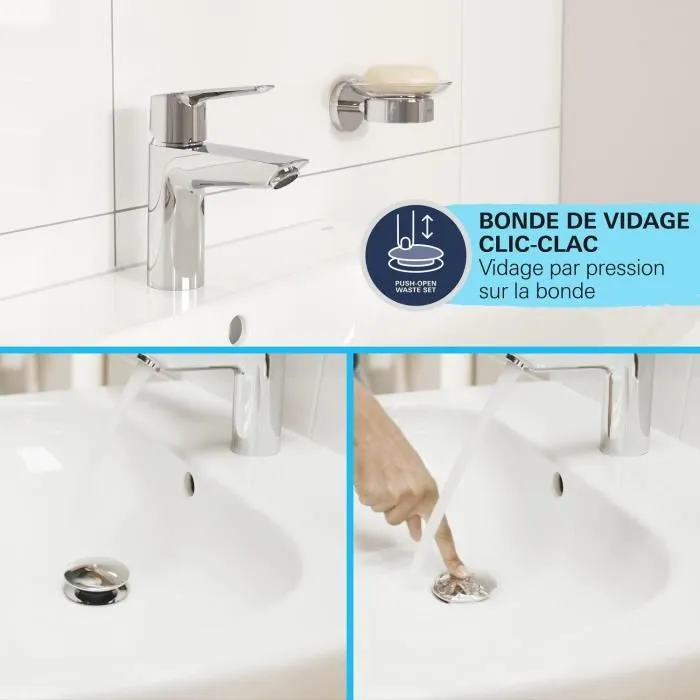 Grohe 24327001 Mezclador Monomando Lavabo Swift Talla M con Seguridad para Niños
