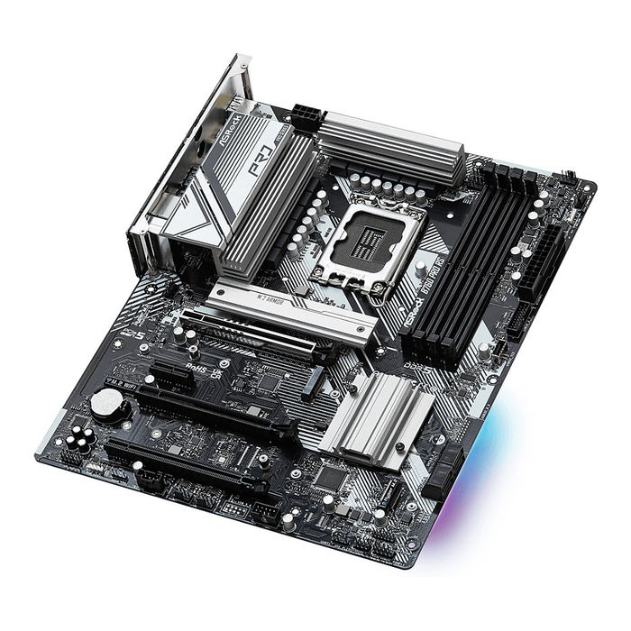 ASRock B760 PRO RS Placa Base ATX LGA 1700 Intel B760 DDR5 M.2 SATA USB 3.2 Gen 2 HDMI DisplayPort