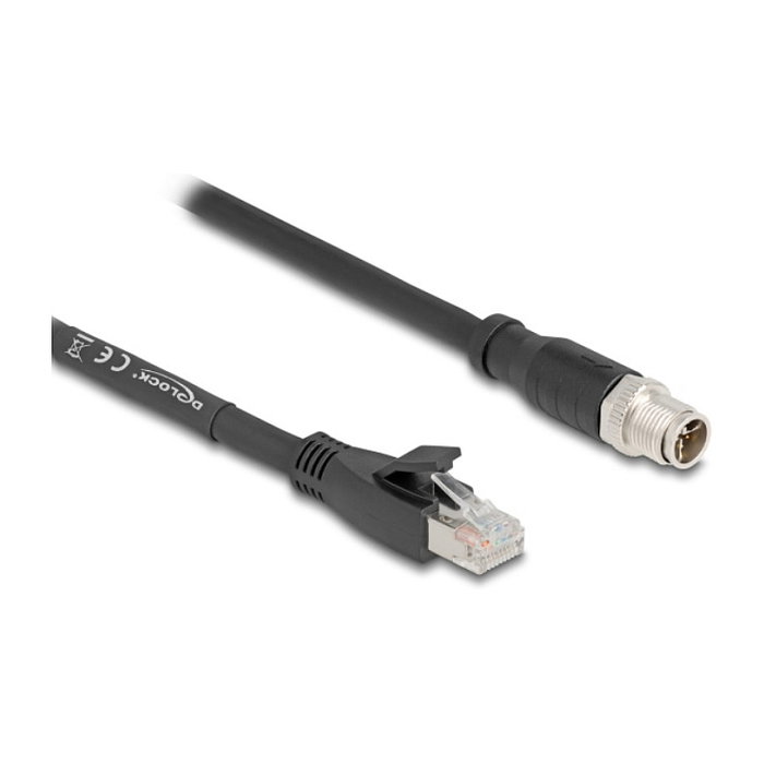 DeLOCK 80585 Cable de red M12 X-codificado 8 pin a RJ45 Cat.5e S/FTP 5 m Negro DeLOCK 80585 Cable de red M12 X-codificado 8 pin a RJ45 Cat.5e S/FTP 5 m Negro