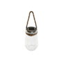DKD Home Decor Lámpara Solar LED de Cristal 11x11x18 cm Transparente/Plateado