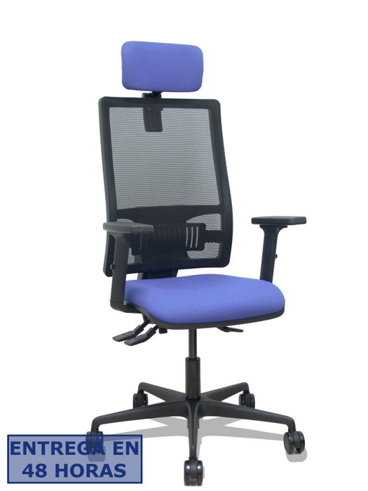 PIQUERAS Y CRESPO Bormate Silla de Oficina con Mecanismo Asincro, Azul Claro y Negro PIQUERAS Y CRESPO Bormate Silla de Oficina con Mecanismo Asincro, Azul Claro y Negro