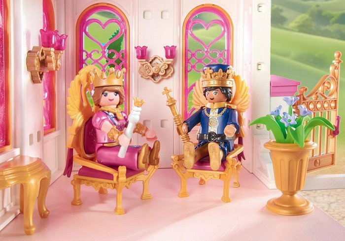 Playmobil Palacio con pareja real y 2 tronos, Princesas Mágicas