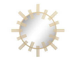 DKD Home Decor Espejo Metal y Cristal Dorado 85x85 cm