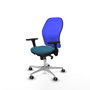 PIQUERAS Y CRESPO Silla de oficina Jorquera Verde petróleo y Azul