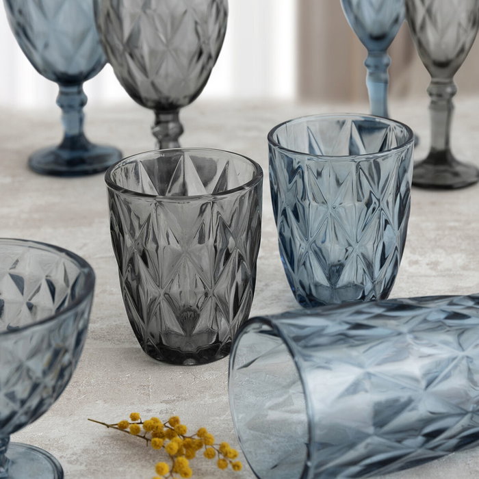 Copa de Helados y Batidos Quid Maia Azul Vidrio 300 ml (6 Unidades)