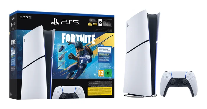 Sony PlayStation 5 Slim Digital Edition 825GB + Fortnite: Flowering Chaos - Blanco