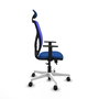 PIQUERAS Y CRESPO Silla de oficina Motilla Azul con Mecanismo Sincro/Traslack