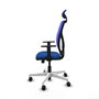 PIQUERAS Y CRESPO Silla de oficina Motilla Azul con Mecanismo Sincro/Traslack