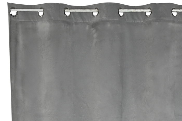 DKD Home Decor Cortina Milan Urban Gris Claro 260 x 140 cm (2 Unidades) Poliester