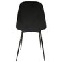Home Deco Factory Silla Giulia Terciopelo Negra