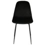Home Deco Factory Silla Giulia Terciopelo Negra