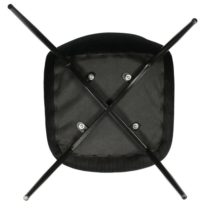 Home Deco Factory Silla Giulia Terciopelo Negra