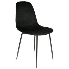 Home Deco Factory Silla Giulia Terciopelo Negra