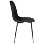 Home Deco Factory Silla Giulia Terciopelo Negra