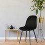Home Deco Factory Silla Giulia Terciopelo Negra