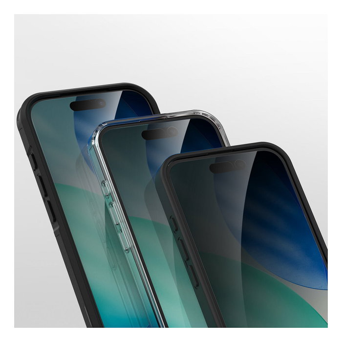 4smarts Second Glass Privacy para iPhone 17 con marco de montaje