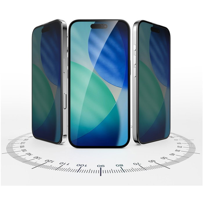 4smarts Second Glass Privacy con marco de montaje para iPhone 17