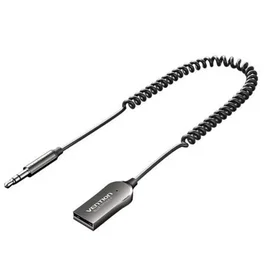 Vention NAIHG Receptor de Audio Bluetooth 5.4 para Coche con USB a Jack 3.5mm, Llamadas Manos Libres y Música Alta Fidelidad