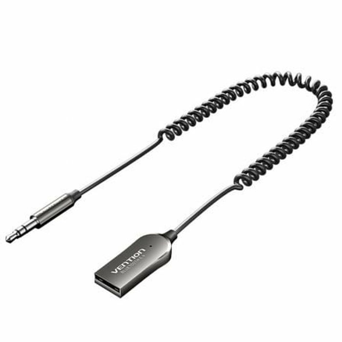 Vention Receptor de audio Bluetooth 5.4 para coche con USB y cable en espiral Vention Receptor de audio Bluetooth 5.4 para coche con USB y cable en espiral