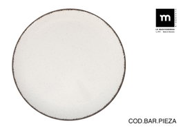 La Mediterranea Bajo Plato Anllo Monaco BRI de 32,5 cm, 6 unidades