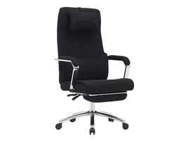 Q-connect Silla de Dirección Ravenna Malla Base Metálica Negro Altura Máx 1300mm Ruedas Premium