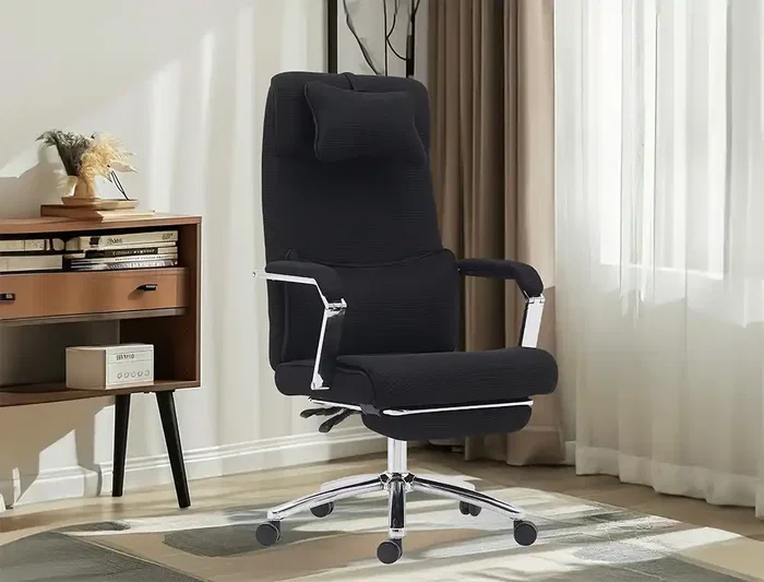 Q-connect Silla de Dirección Ravenna Malla Base Metálica Negro Altura Máx 1300mm Ruedas Premium