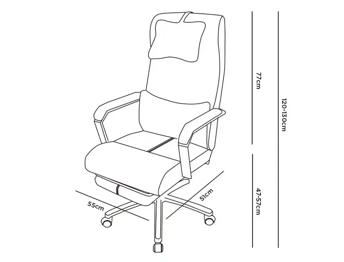 Q-connect Silla de Dirección Ravenna Malla Base Metálica Negro Altura Máx 1300mm Ruedas Premium