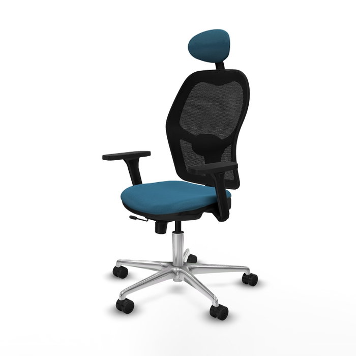 PIQUERAS Y CRESPO Silla de oficina Jorquera Verde petróleo con mecanismo Sincro/Traslack PIQUERAS Y CRESPO Silla de oficina Jorquera Verde petróleo con mecanismo Sincro/Traslack