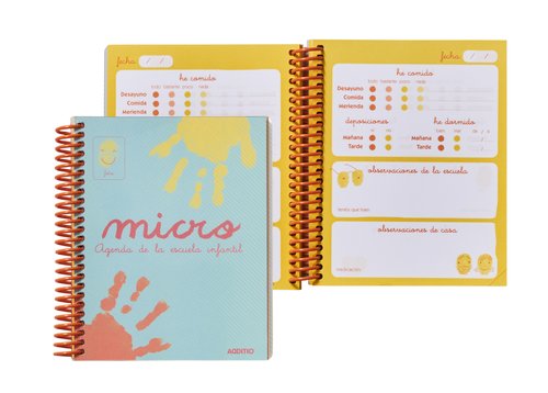 Agenda Escolar Additio Micro Infantil No Fechada Espiral Tapa Pp 160X135 (0-3 Años) Agenda Escolar Additio Micro Infantil No Fechada Espiral Tapa Pp 160X135 (0-3 Años)