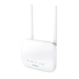 Strong Router 4GROUTER350M Router 4G LTE WiFi Móvil con 4 Antenas, Ethernet Fast LAN 10/100 Mbps, 2.4 GHz, Blanco, Para Hogar