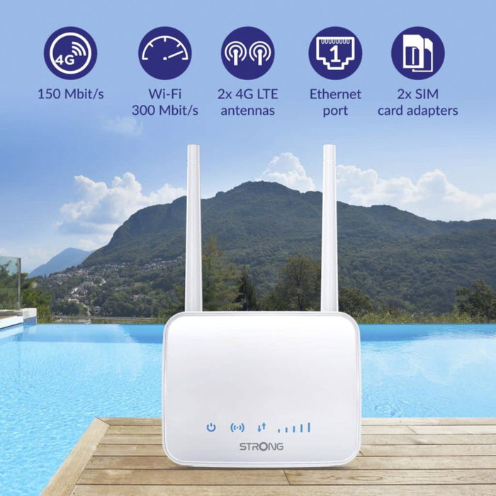 Strong 4GROUTER350M Router de red móvil 4G LTE Blanco
