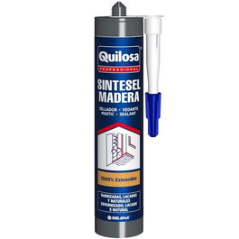 QUILOSA Sellador Sintético para Madera SINTESEL Nogal 300ml Pintable Elástico