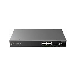 Grandstream GWN7801P PRO Switch Empresarial Gestionado Capa 2++ con 8 Puertos Gigabit PoE/PoE+ y 2 Puertos SFP Gigabit