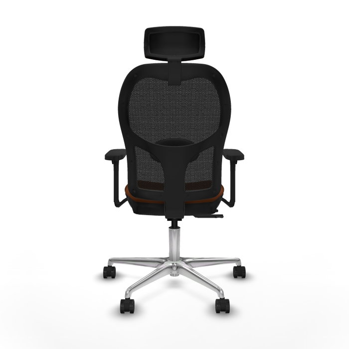 PIQUERAS Y CRESPO Silla de oficina Jorquera con mecanismo Sincro/Traslack, Marrón y Negro
