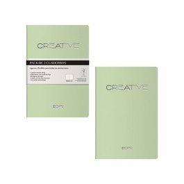 Cuaderno Dohe Creative A6 40H 90Gr. Liso Verde Pack De 2